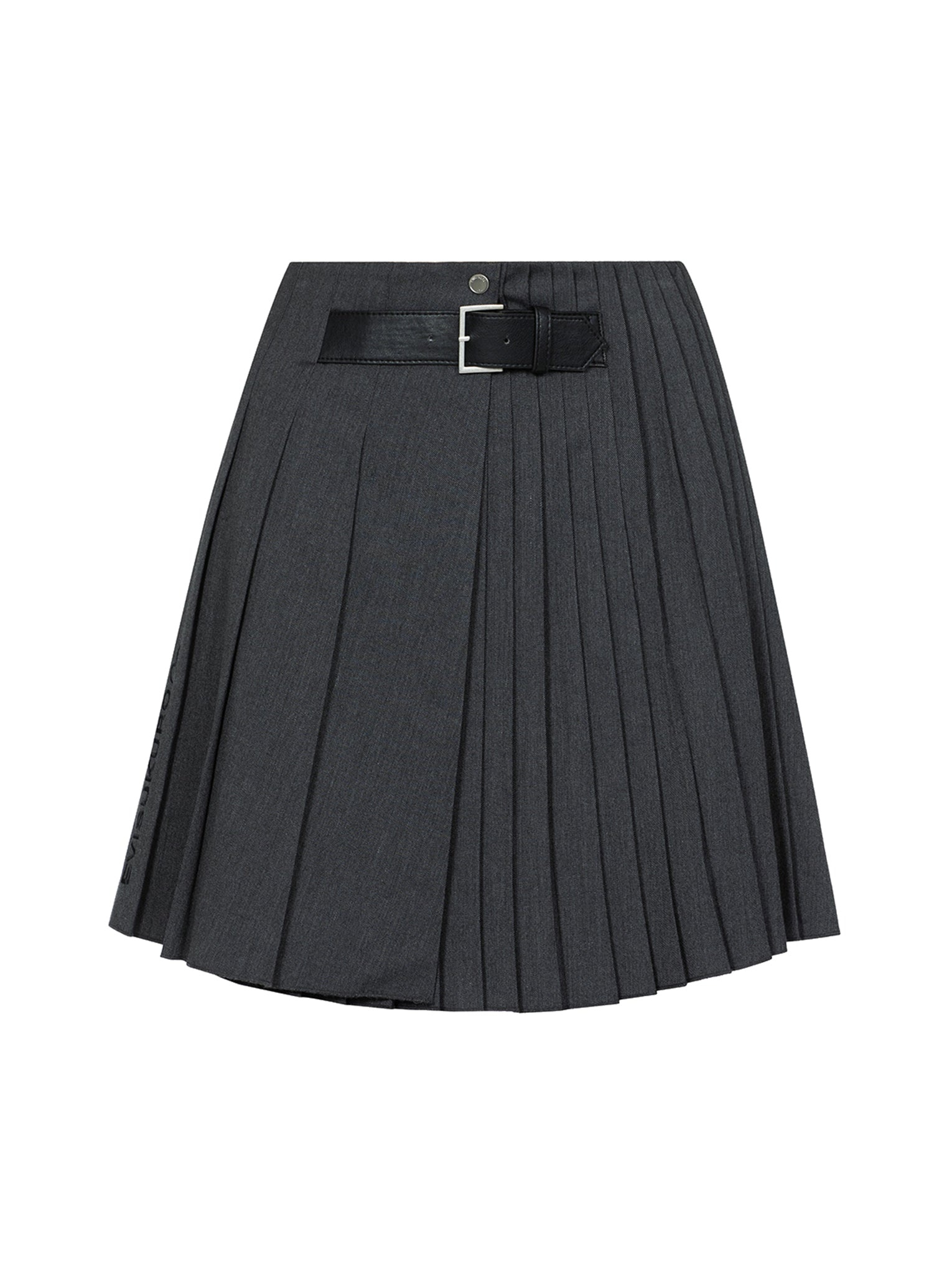 Asymmetric Fashion Fit Pleated Skirt - 12