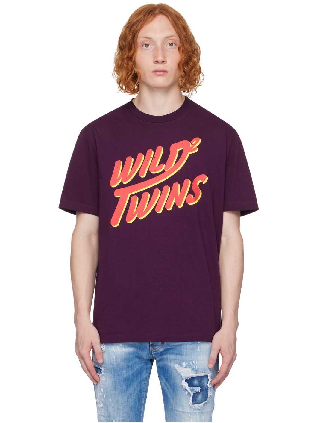 Purple 'Wild Twins' T-Shirt - 1