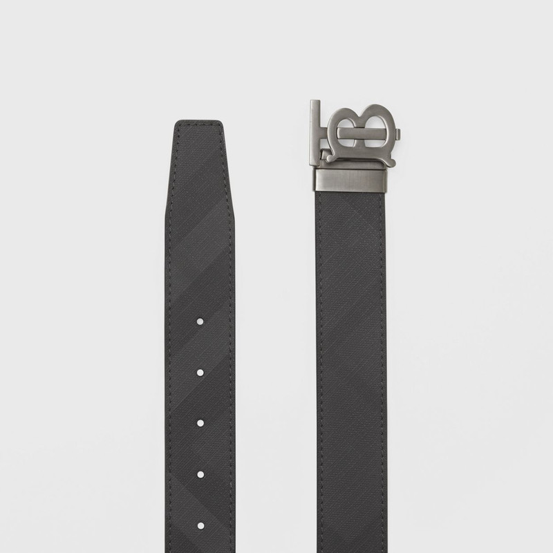 Reversible Monogram Motif London Check Belt 7