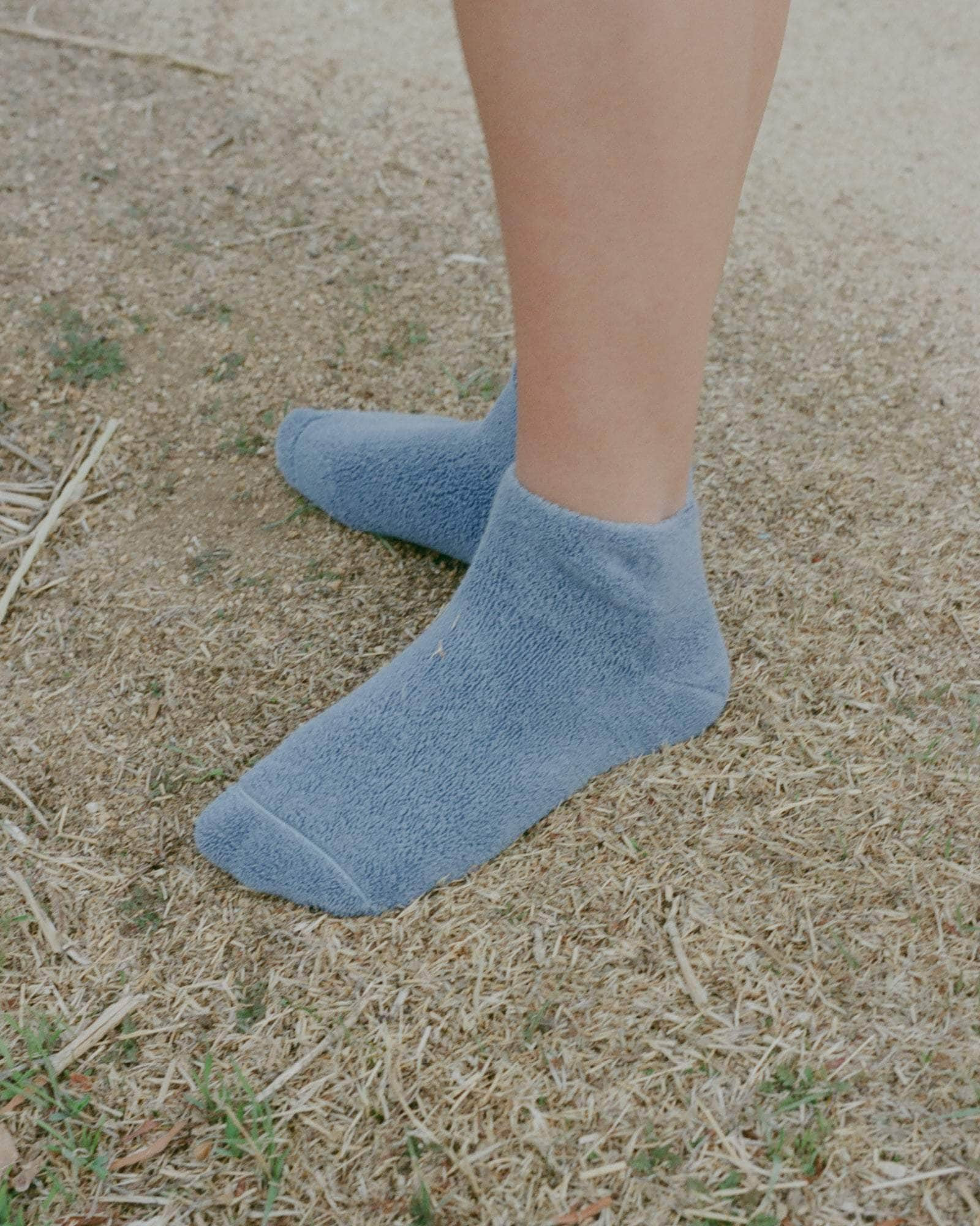 Buckle Ankle Socks - Textured Organic Cotton - 3