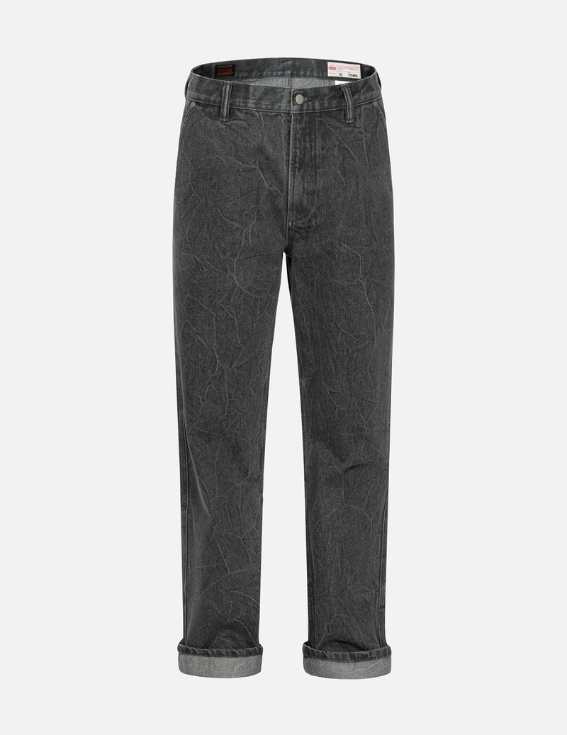 EVISU Daicock with Fringed Edges Baggy Fit Work Jeans outlook