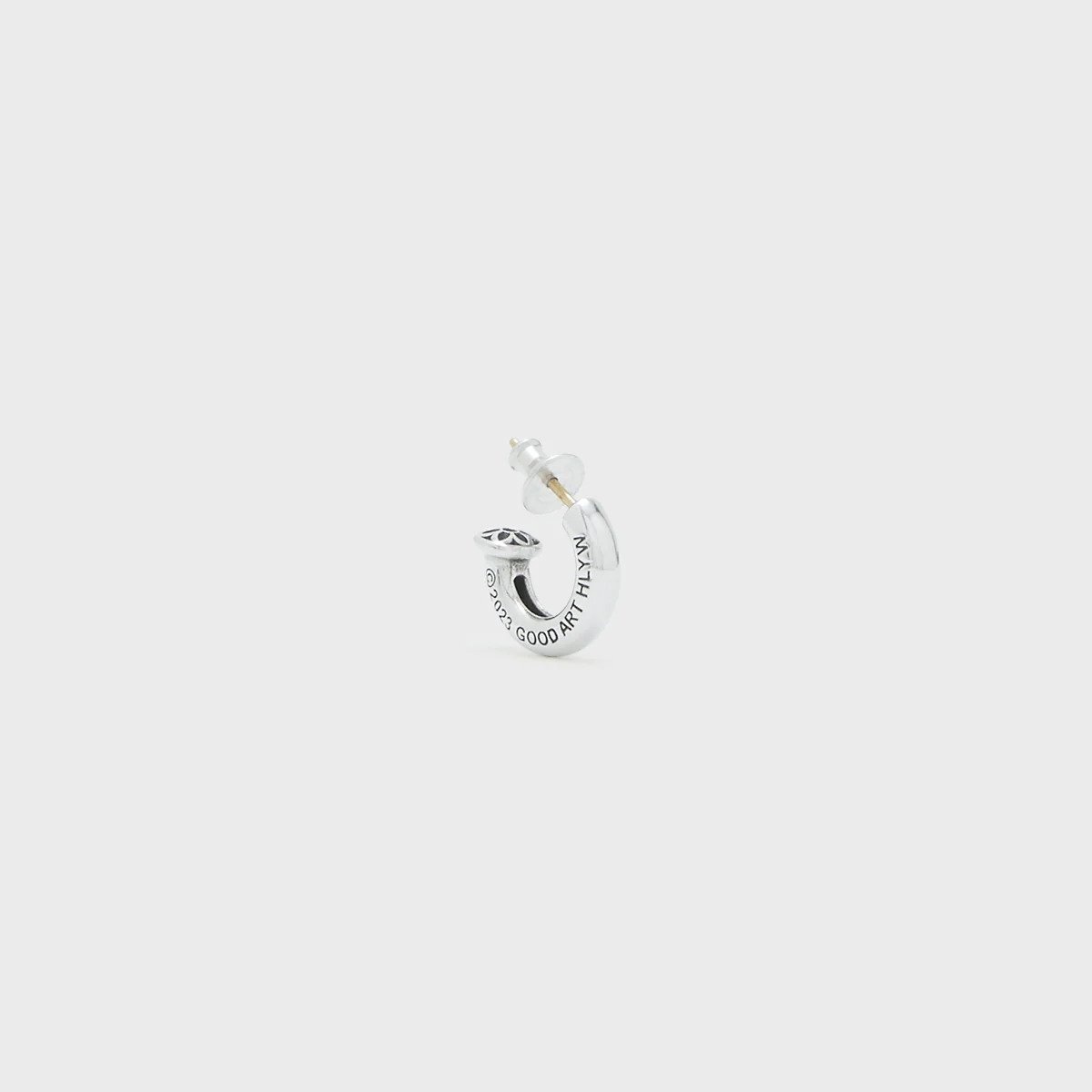 ES-NH GOOD ART HLYWD Nailhead Hoop Earring - Sterling Silver - 4