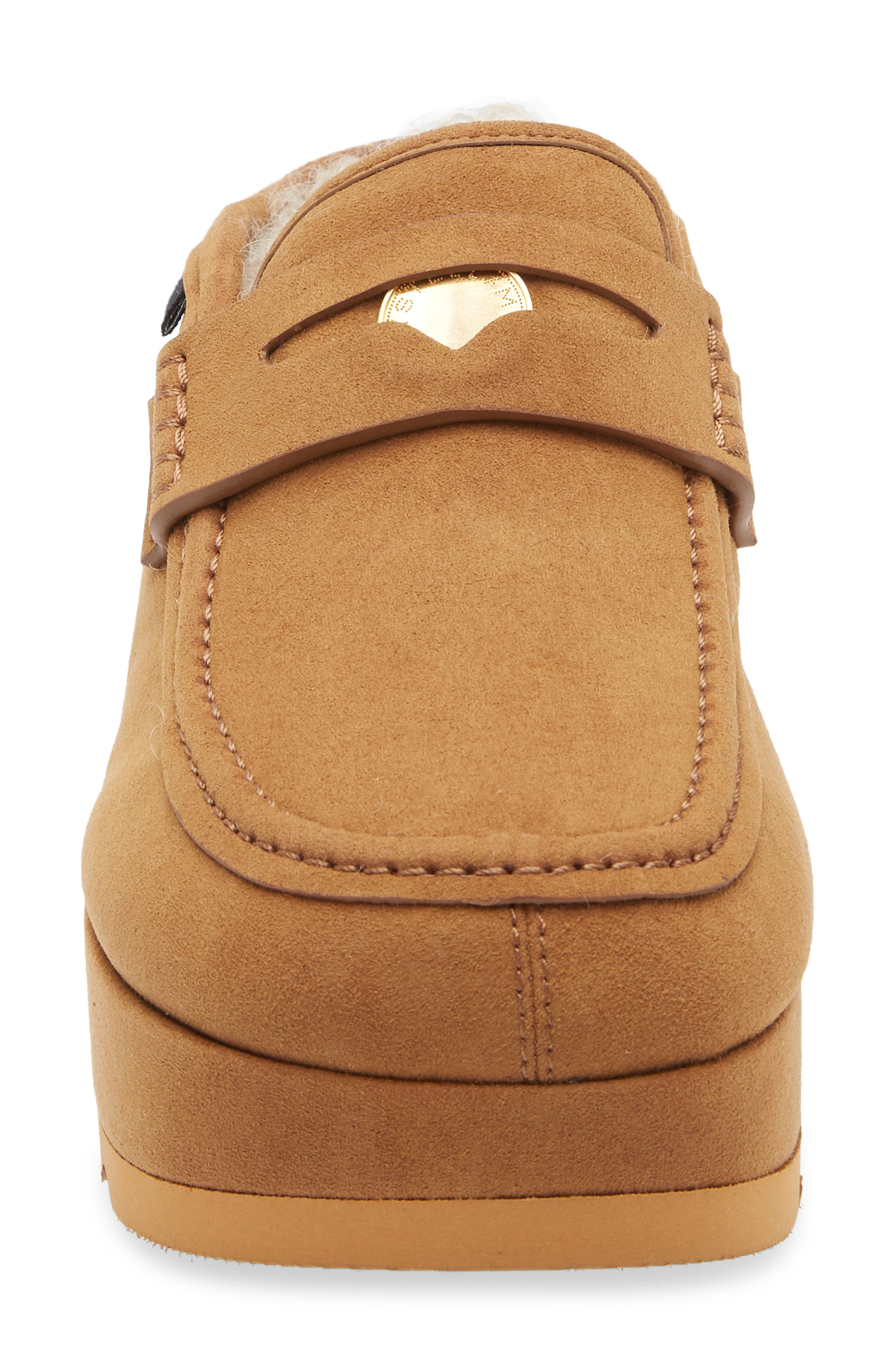 Stella McCartney Sneakelyse Platform Loafer Mule in Pecan at Nordstrom - 4