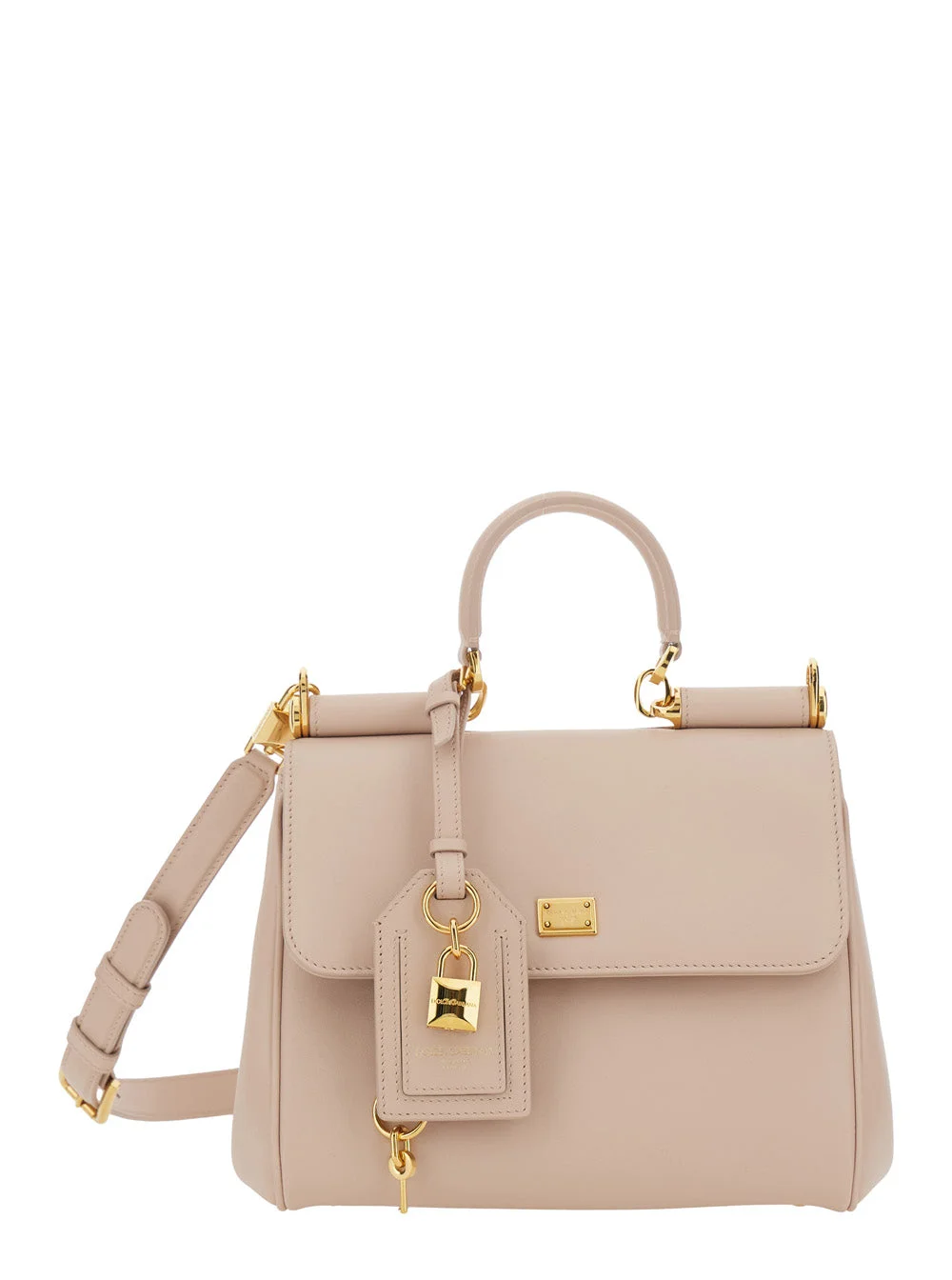 Dolce & Gabbana Women 'My Sicily Small' Pink Handbag With Padlock Detail And Adjustable And Removabl - 1