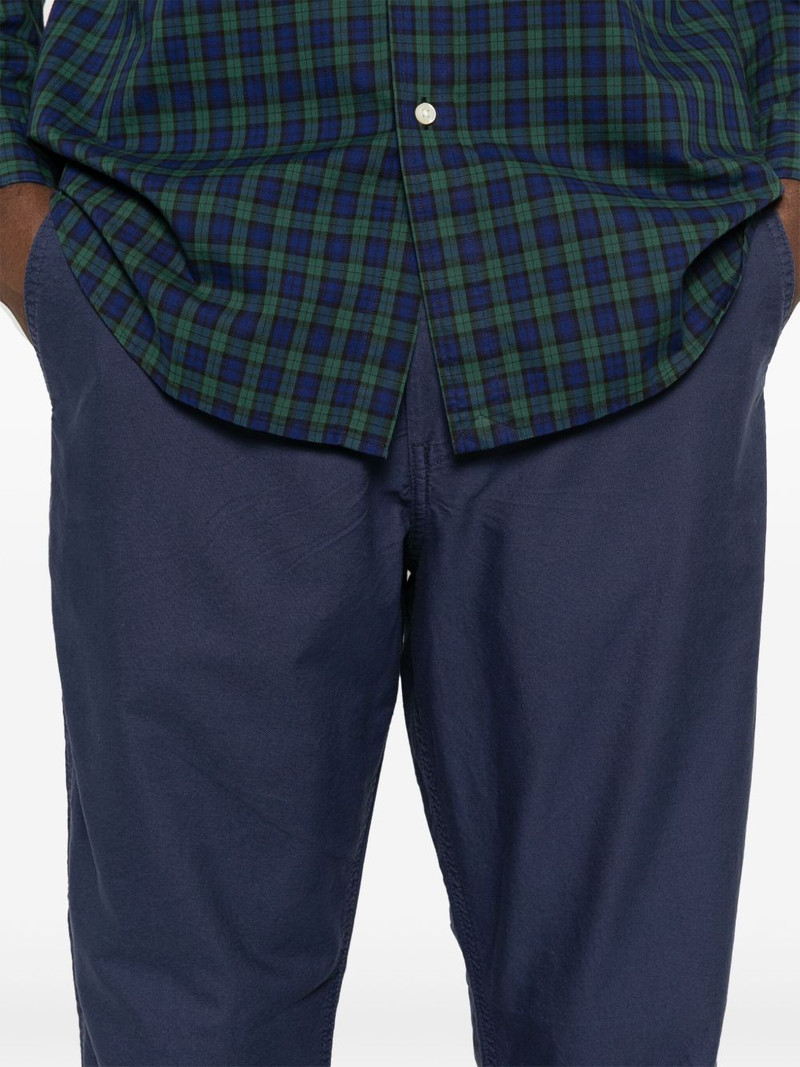 drawstring cotton tapered trousers 5