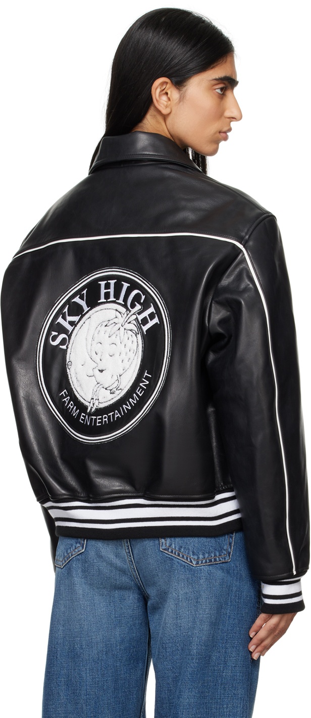 【関税込み】Sky High Farm Workwear レザー ジャケット SKY HIGH FARM WORKWEAR Black 'Sky High Entertainment