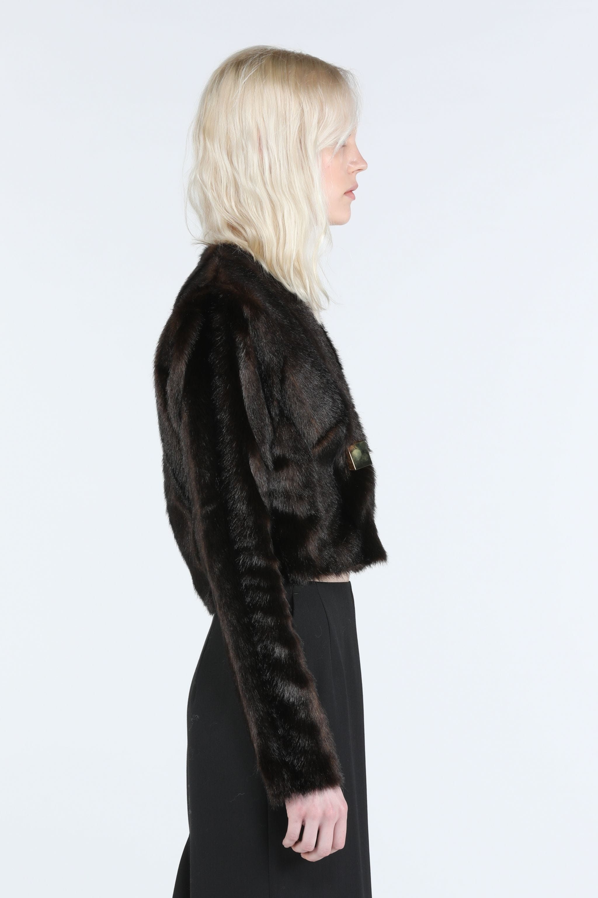 FAUX-FUR CROPPED JACKET - 3