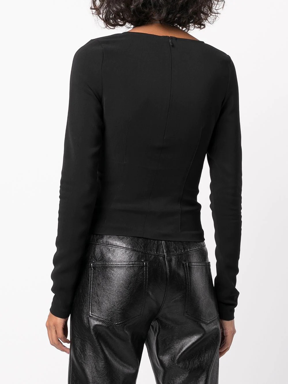 chain-link long-sleeved top - 4