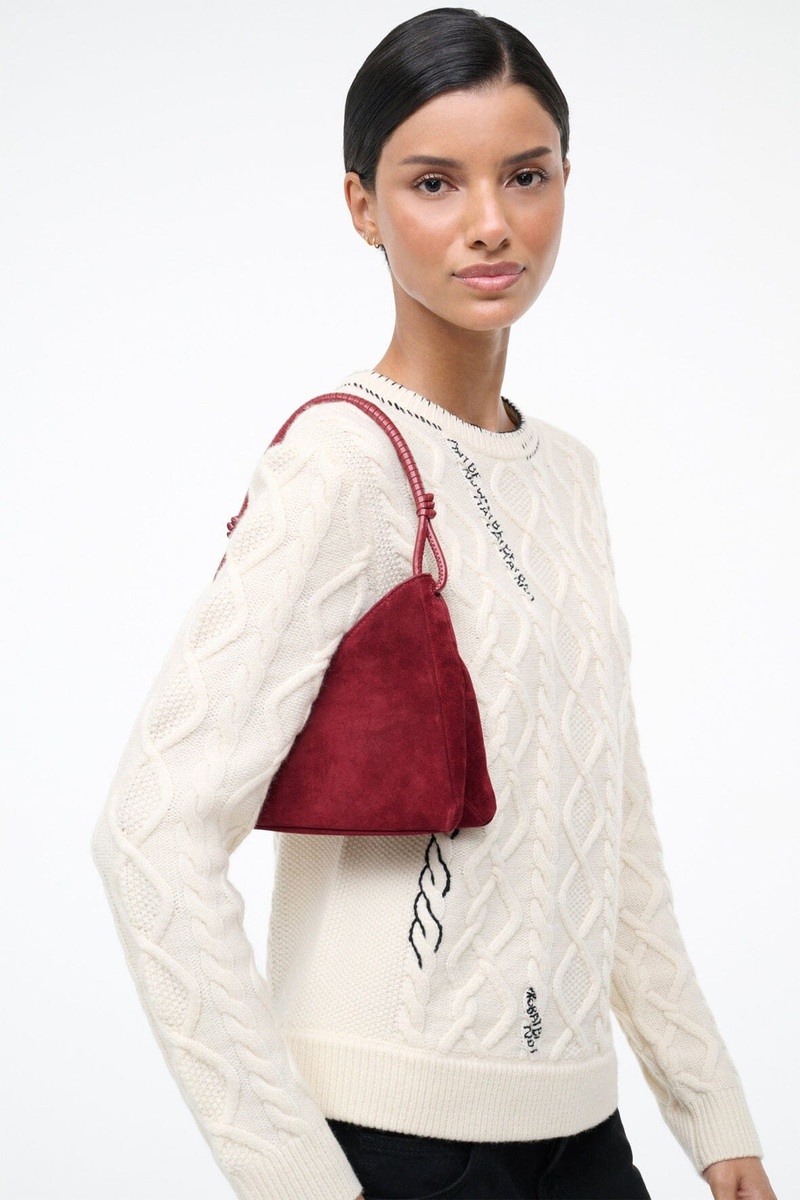 STAUD VALERIE SHOULDER BAG PINOT SUEDE 6