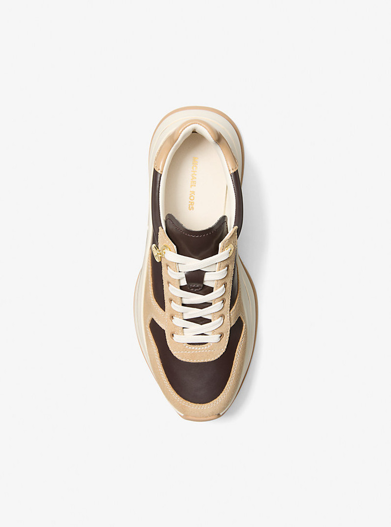 Arla Leather and Suede Trainer 3