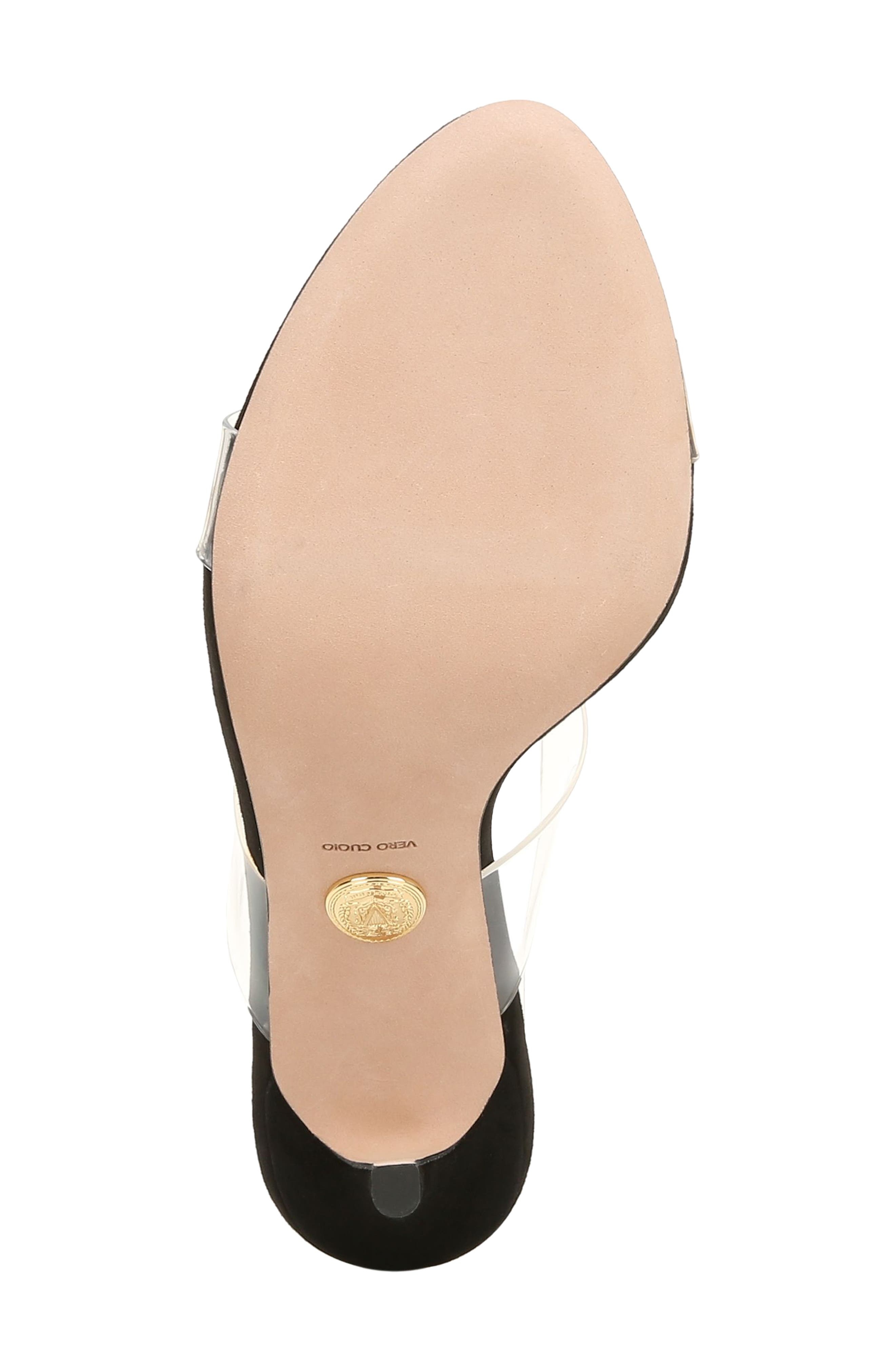 Veronica Beard Asha Sandal in Black/Clear at Nordstrom - 6