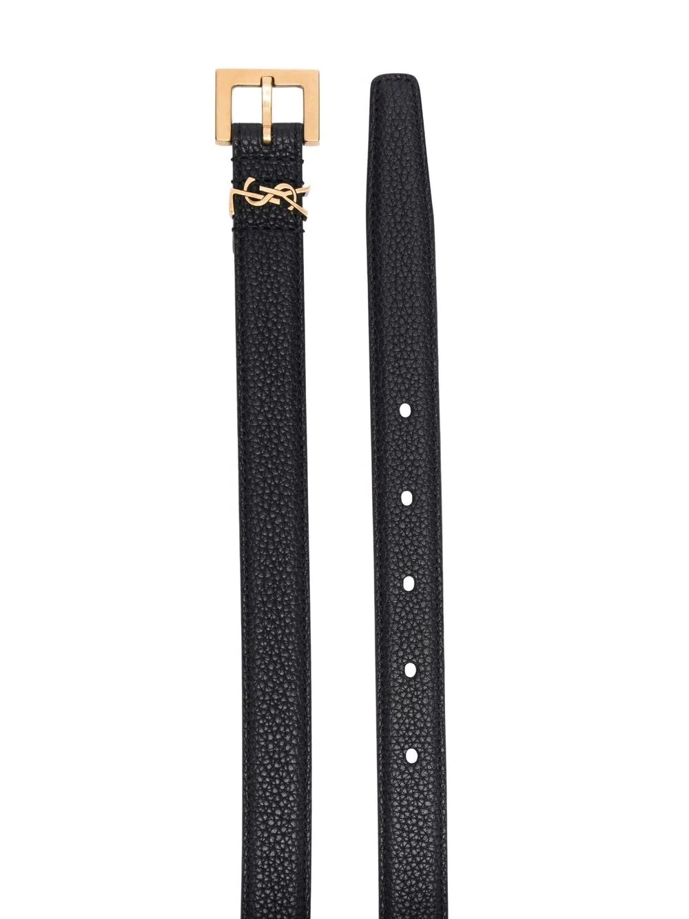 monogram square-buckle belt - 2