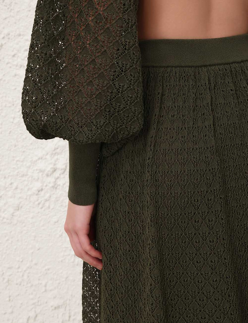 LUNA LACE KNIT MAXI SKIRT 5