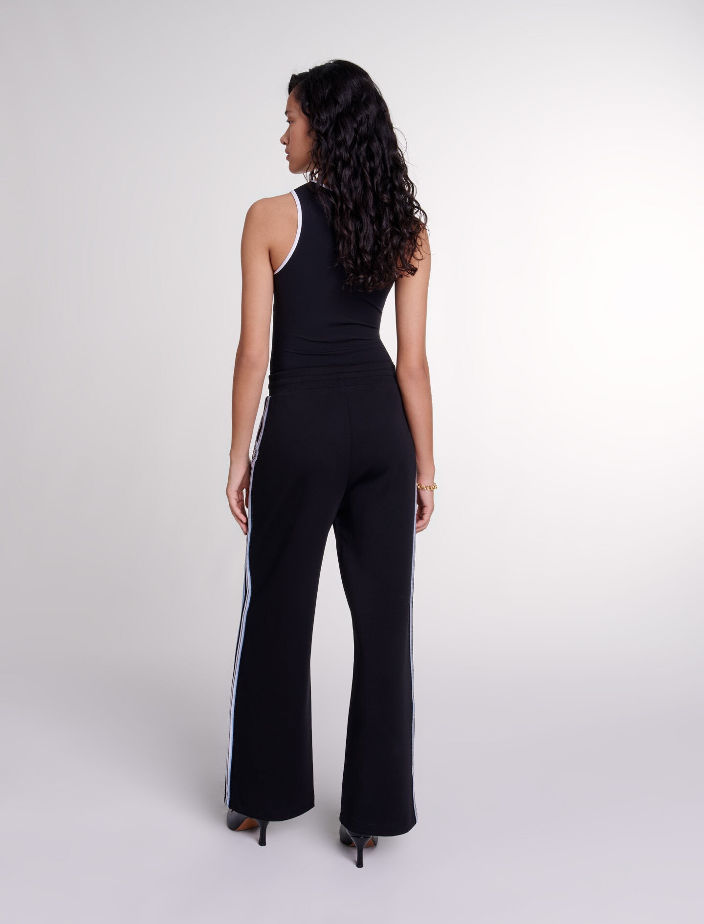 Wide-leg striped jogging bottoms - 4