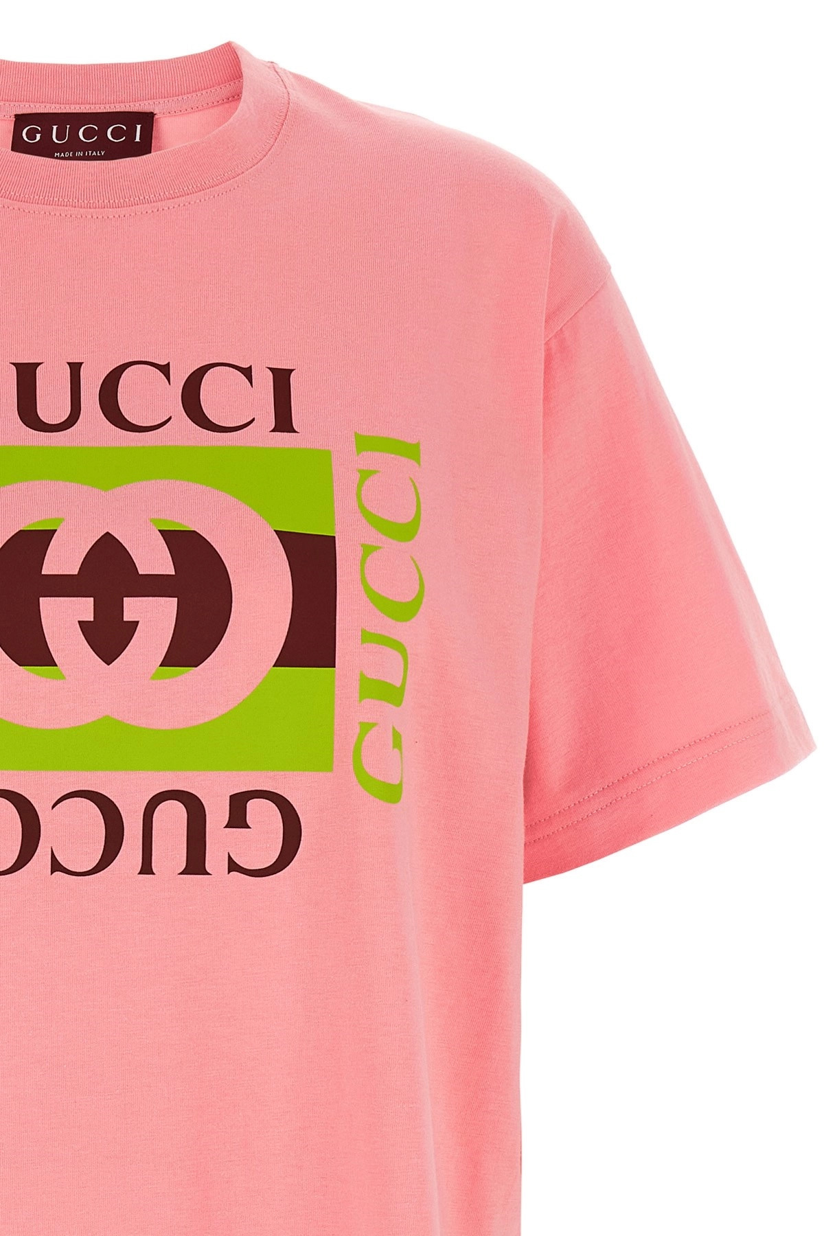 'Gucci Incrocio GG e Web' print T-shirt - 3
