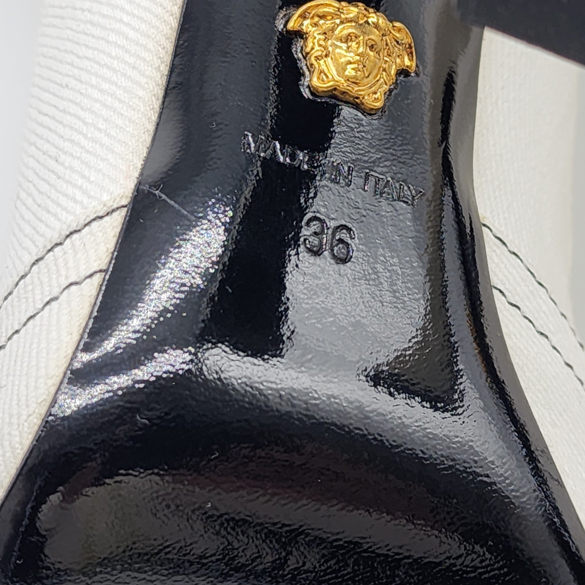 Versace Denim Cowboy Boots White 36 - 11