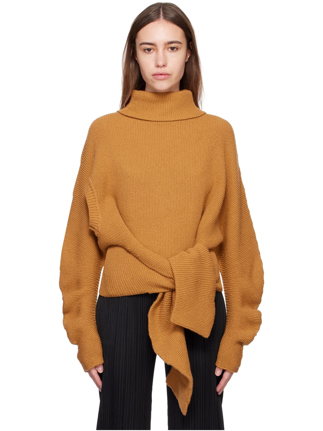 Tan Rhizome Turtleneck - 1