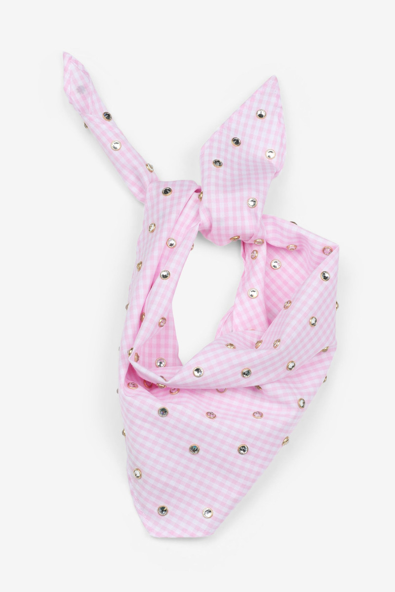 N°21 CRYSTAL-EMBELLISHED COTTON SCARF outlook