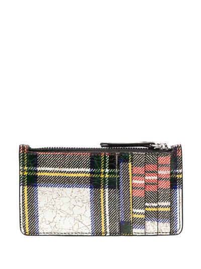 Maison Margiela tartan pattern purse outlook