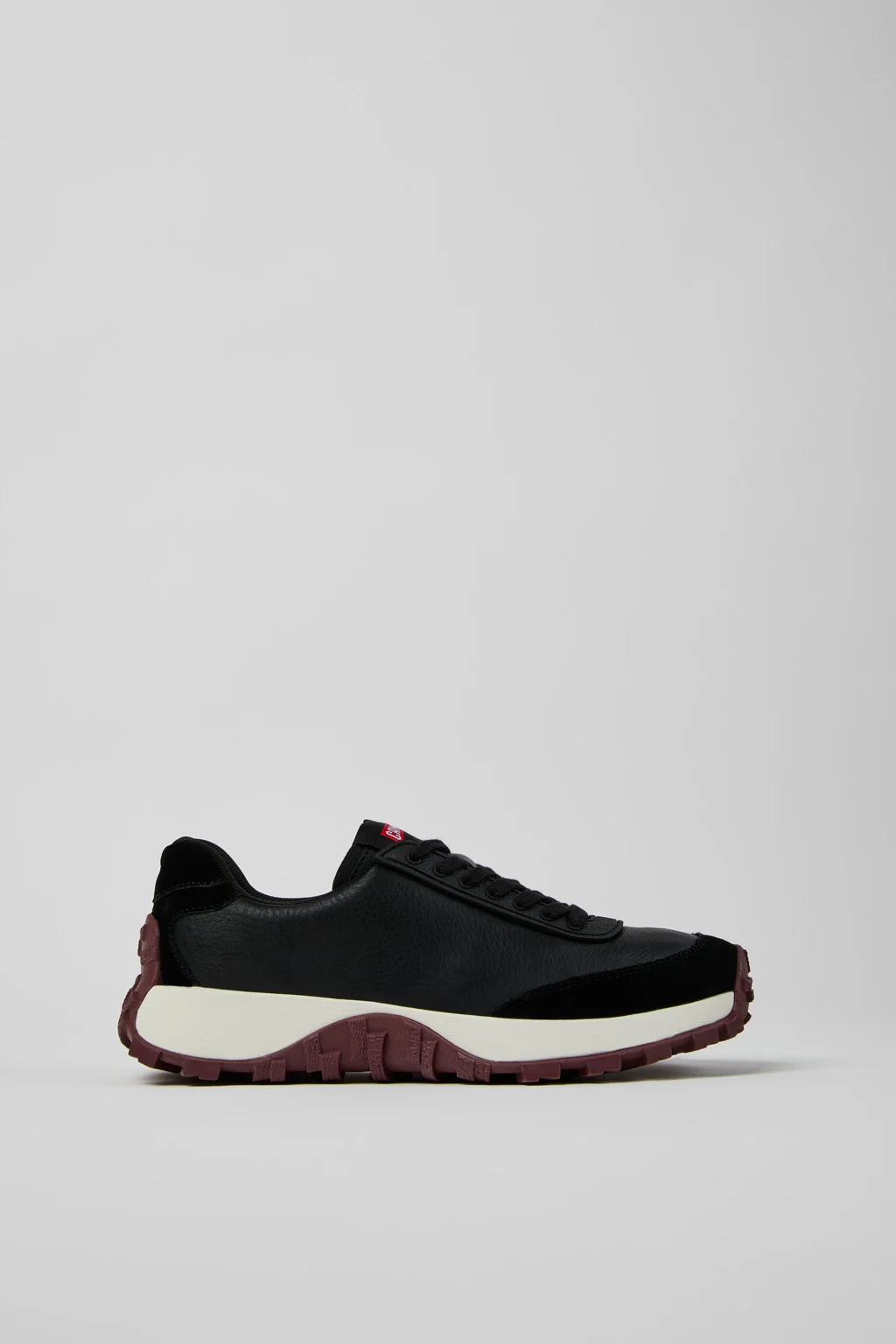 Drift Trail Black Leather and Nubuck Sneakers for Women. - 1