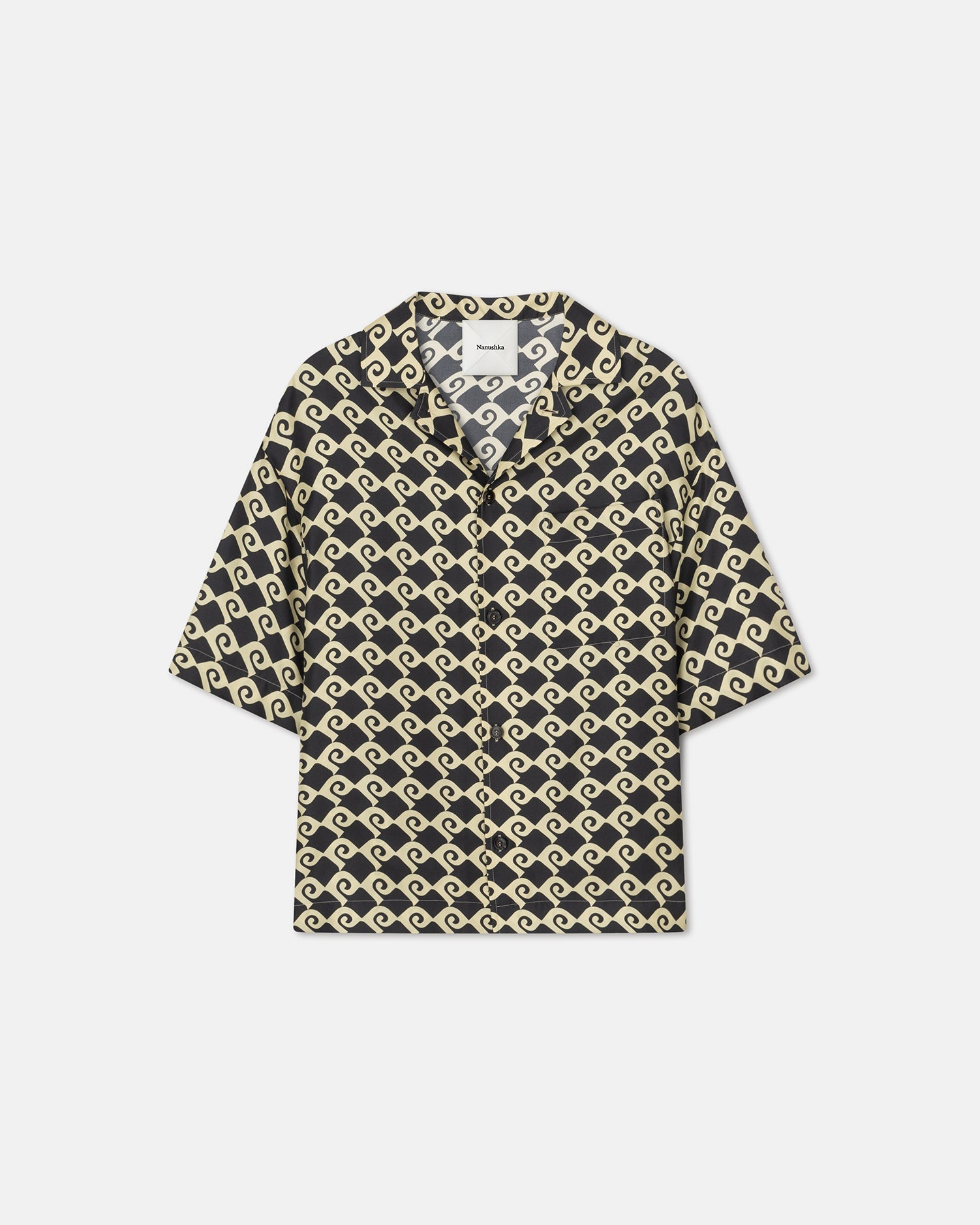 Printed Silk-Twill Shirt - 1