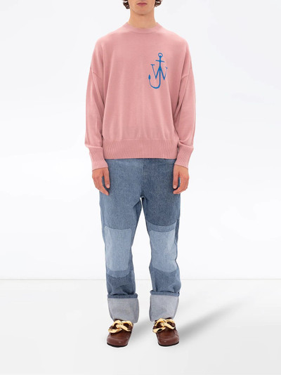 JW Anderson crew neck Anchor motif jumper outlook