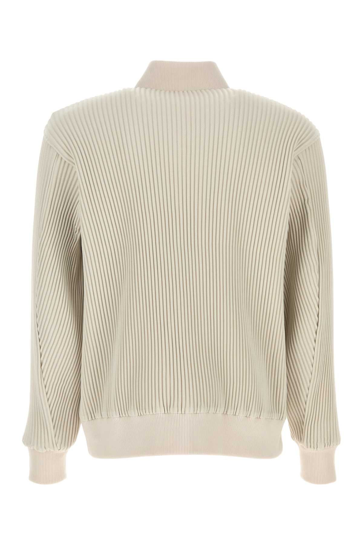 Homme Plisse' Issey Miyake Men Ivory Polyester Bomber Jacket - 2