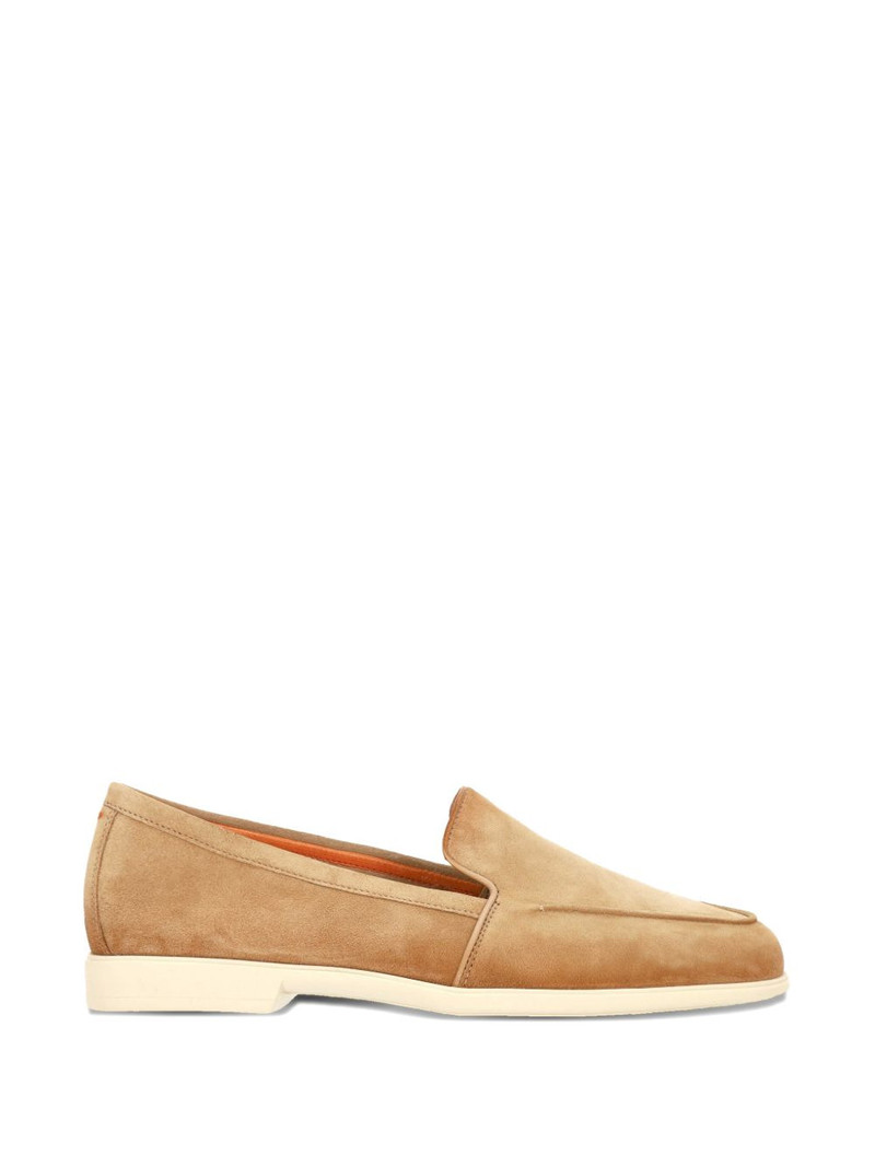 almond suede loafers 1