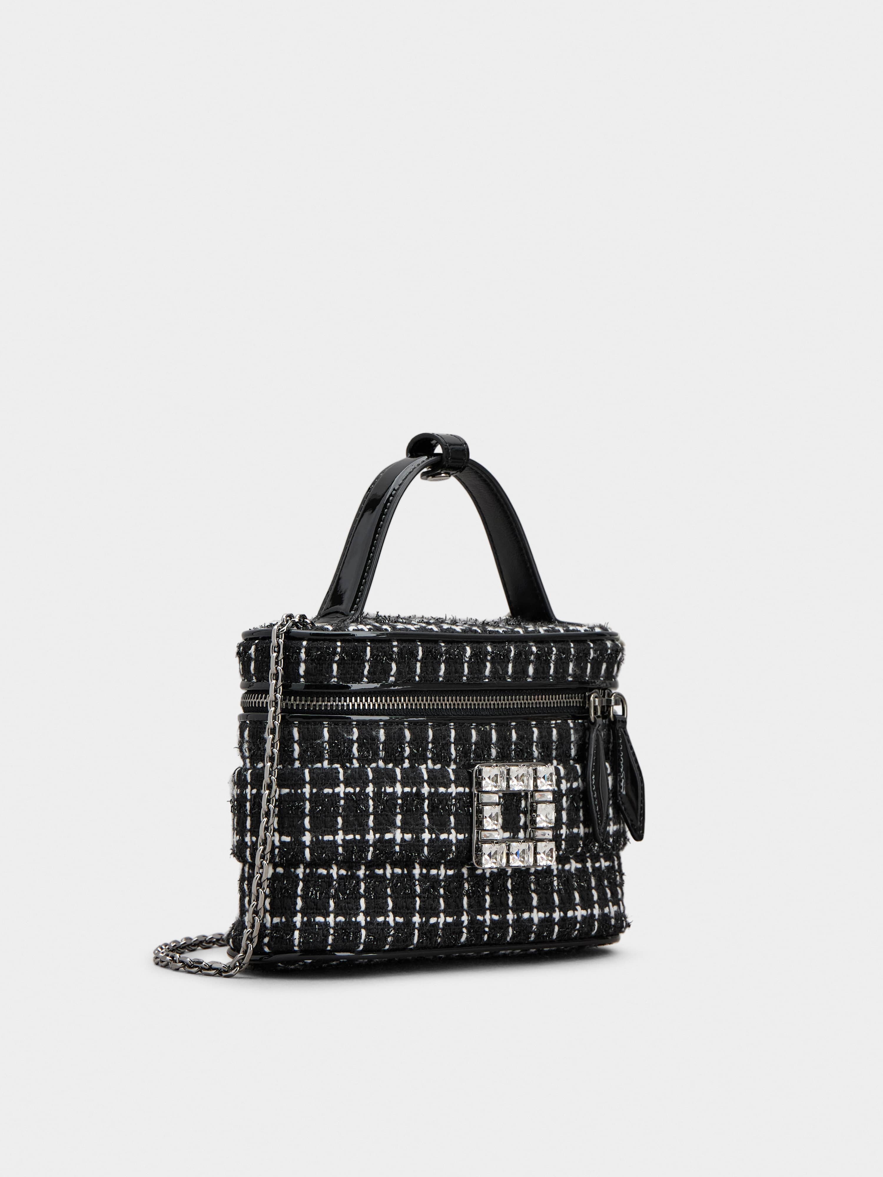 Vanity Très Vivier Micro Bag in tweed - 3