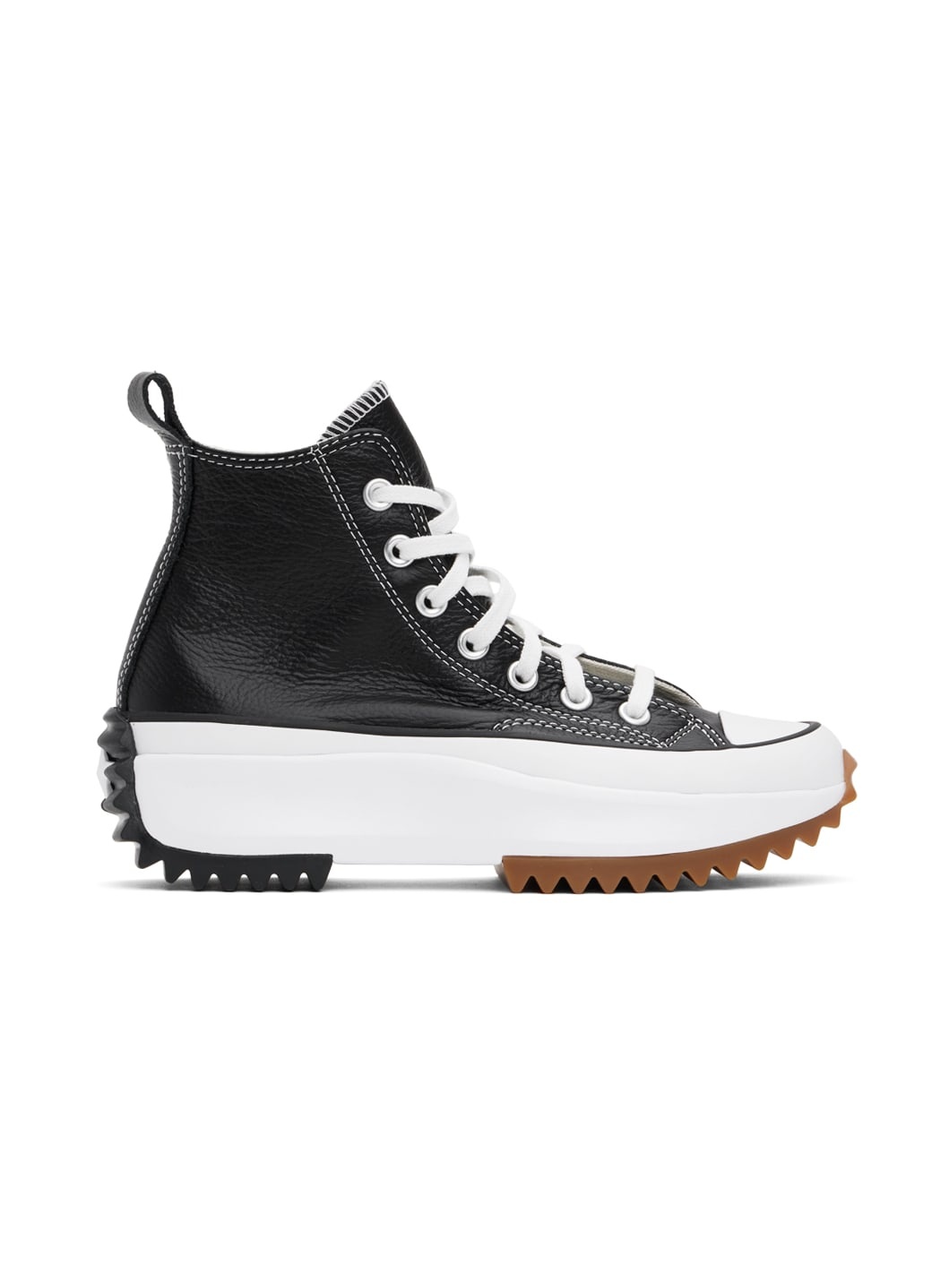 Black Run Star Hike High Top Sneakers - 1