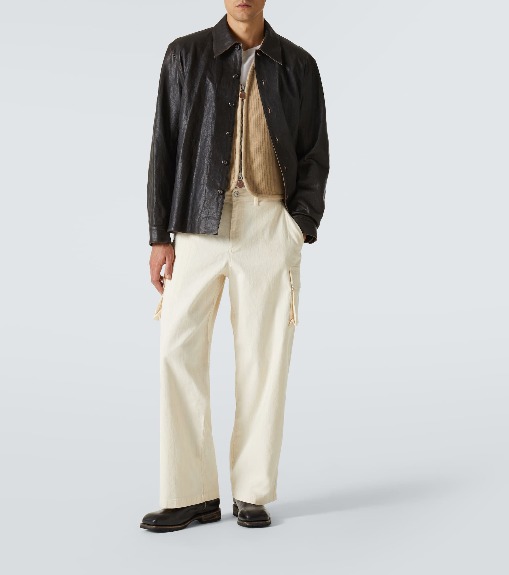 Mount striped cotton cargo pants - 2