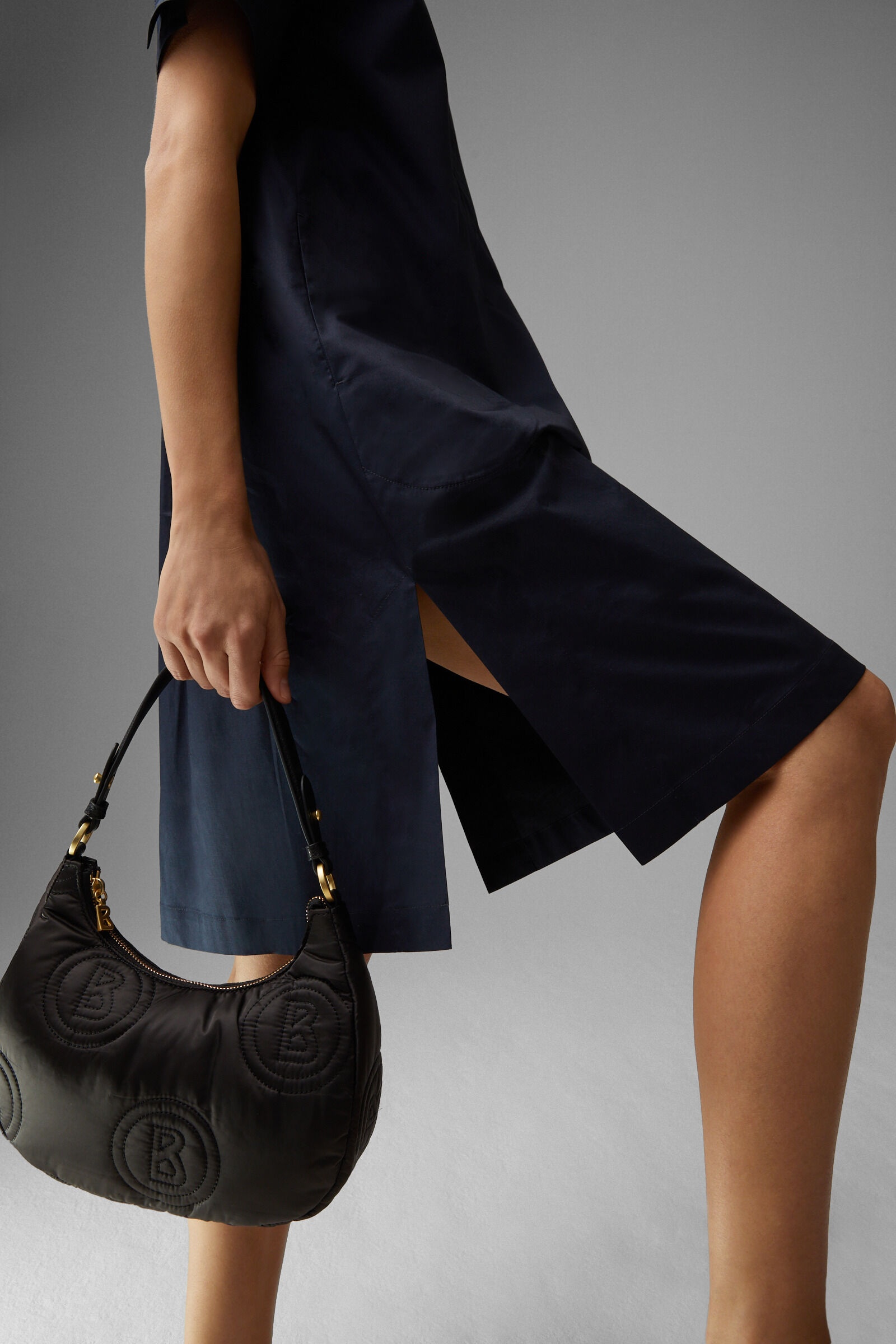 Abigail Shirt blouse dress in Navy blue - 5