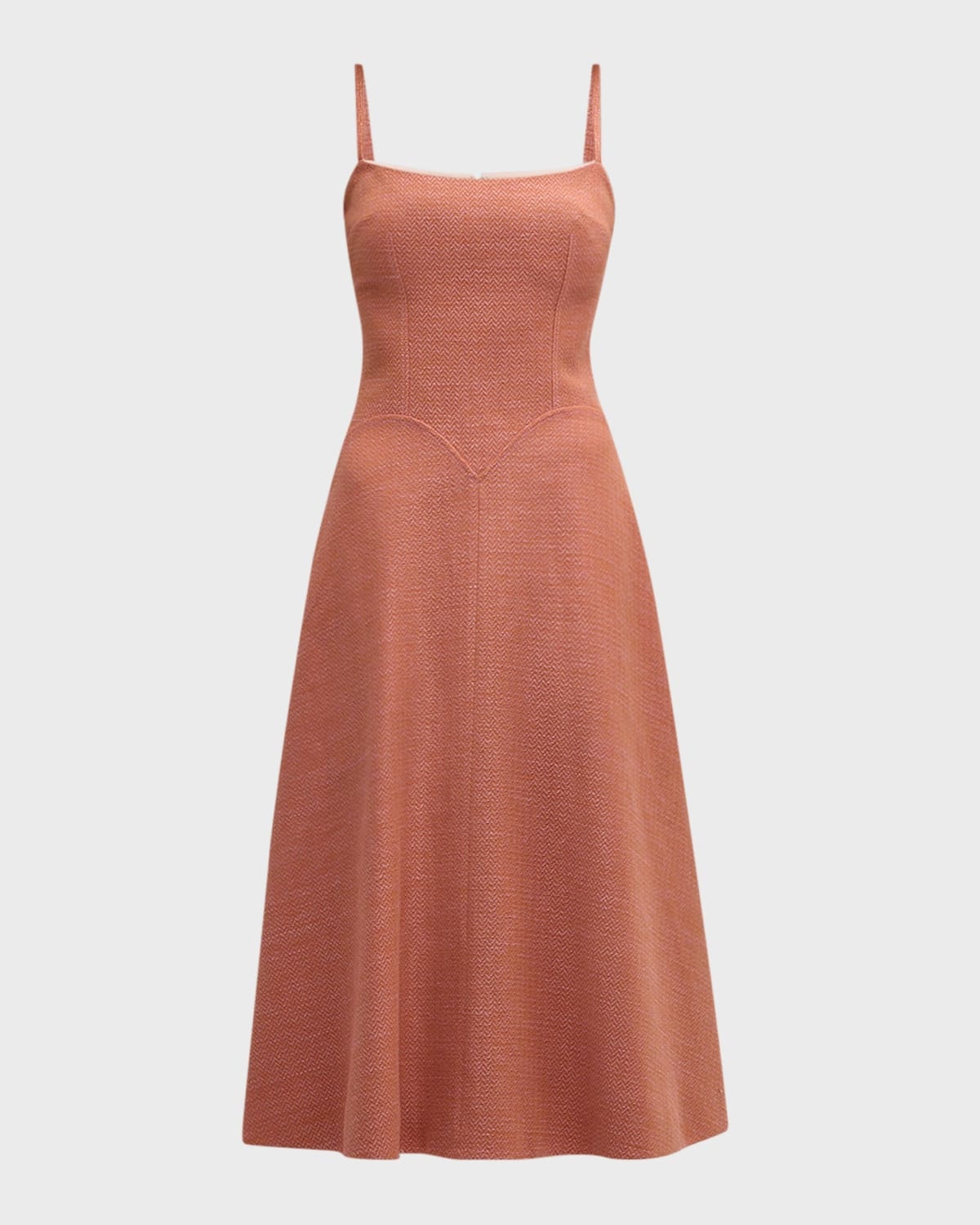 Esha Sleeveless Linen Midi Dress - 1