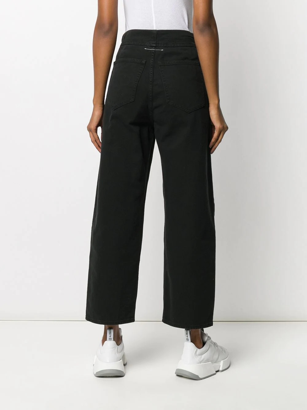 wide-leg cropped jeans - 4