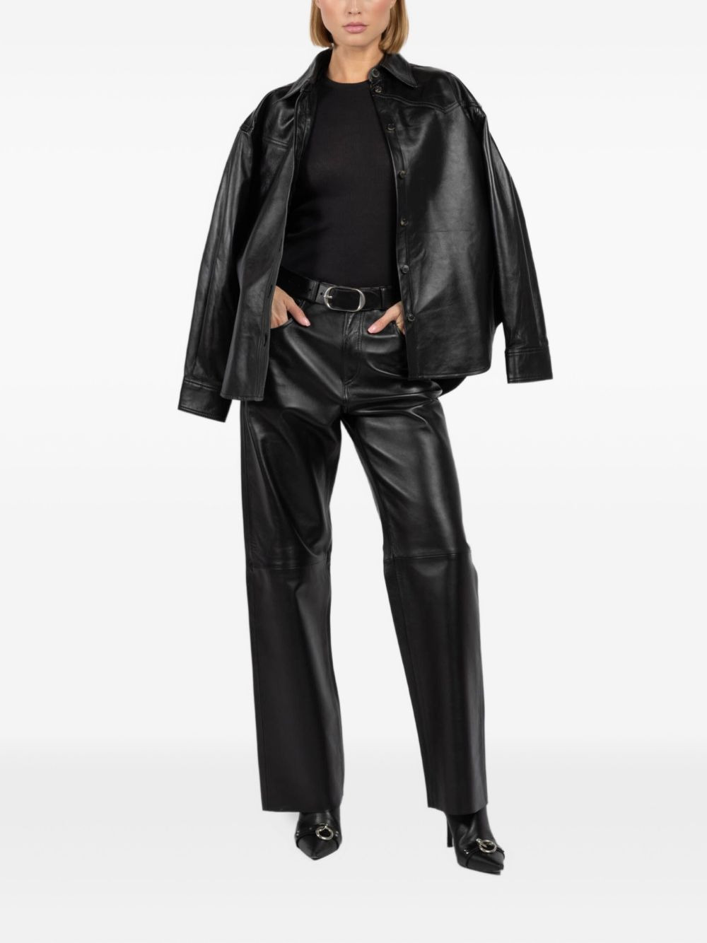 leather trousers - 2