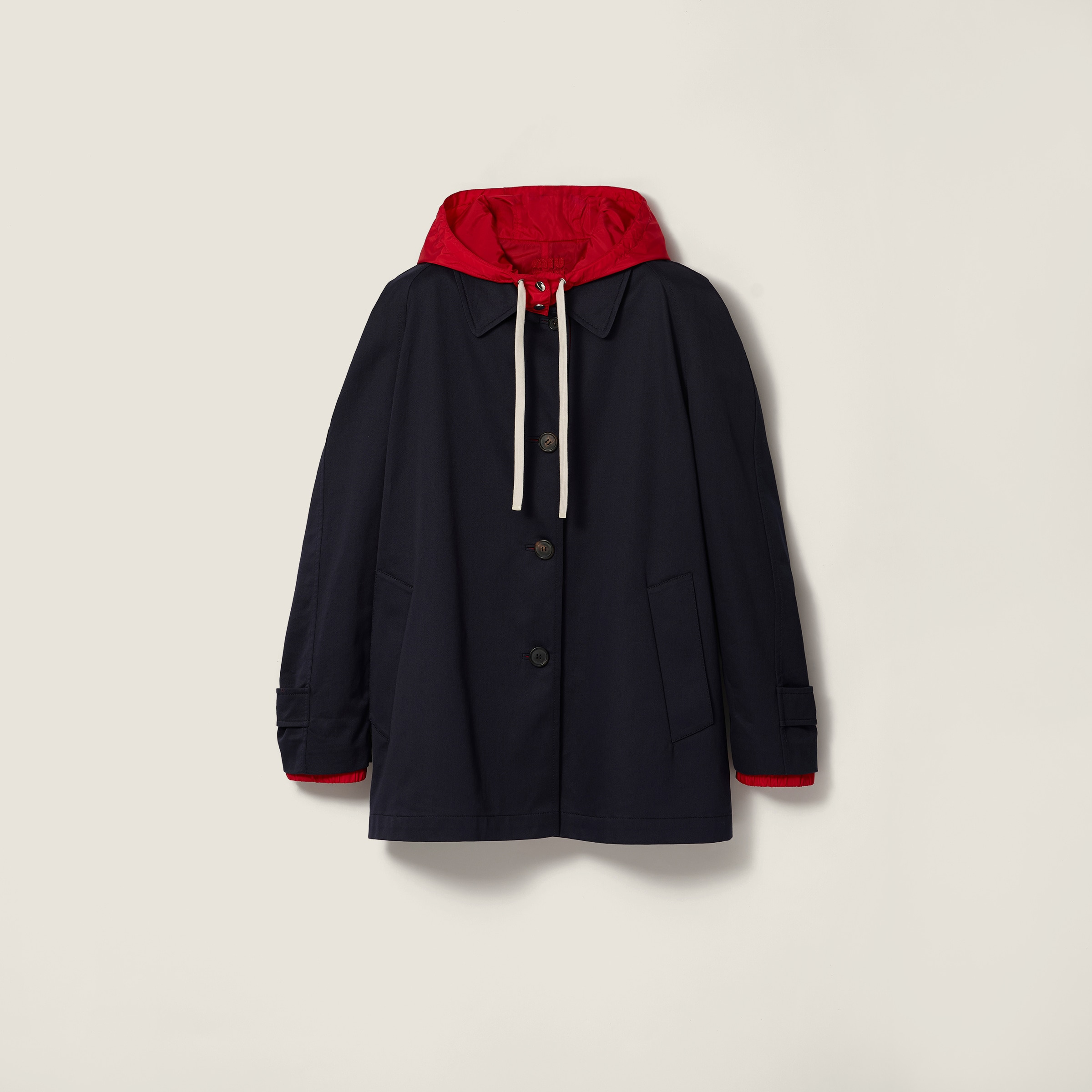 Reversible chino and technical pongé blouson jacket - 1