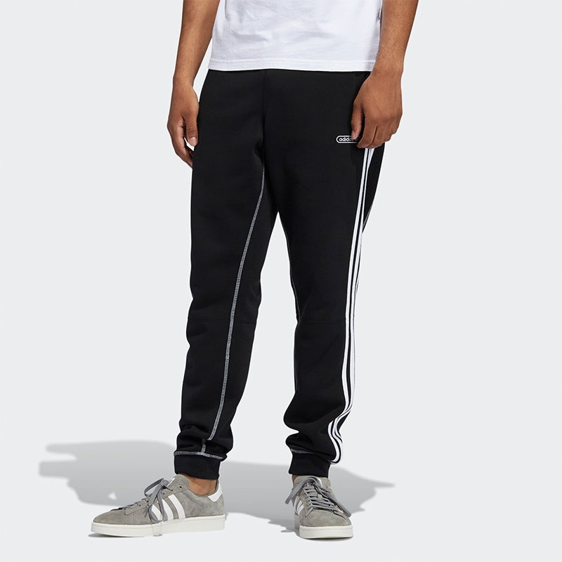 adidas adidas originals Cntrst Stitch S Contrasting Colors Fleece Lined Stay Warm Bundle Feet Sports Pants  outlook