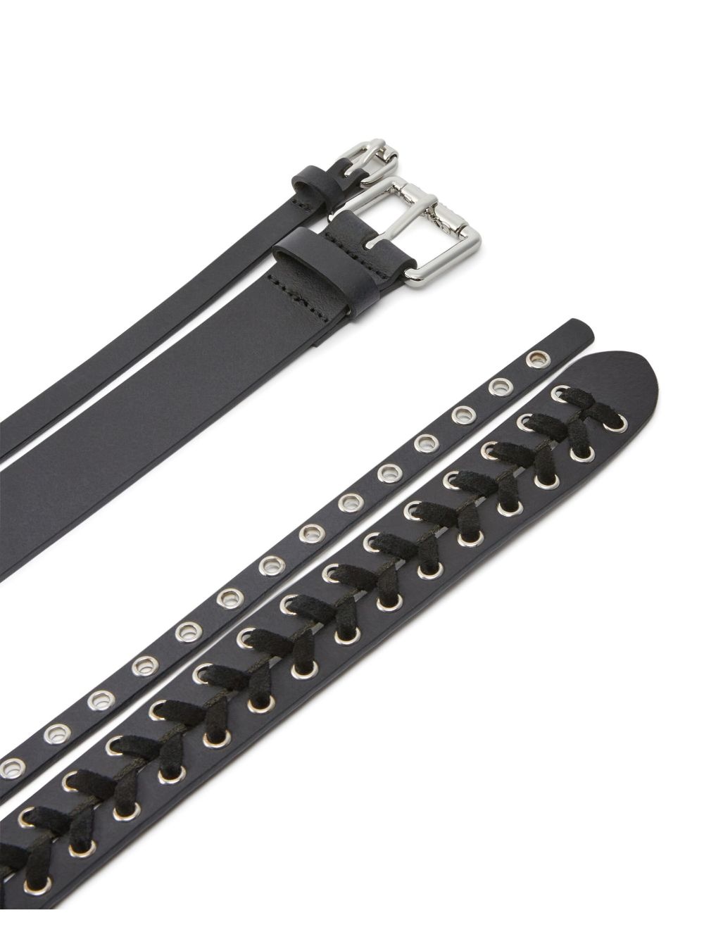 eyelet-detail belt - 2