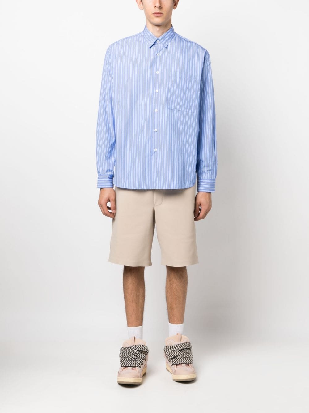 STRIPED LONG-SLEEVE SHIRT - 5