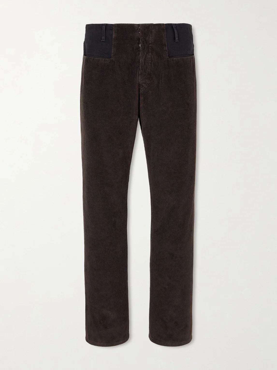 Straight-Leg Cotton-Corduroy Trousers - 1