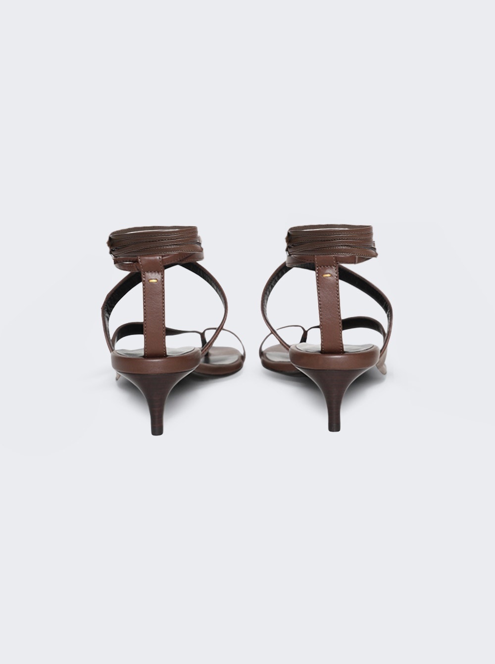 Aimee Kitten Heel Sandal Cigar - 4