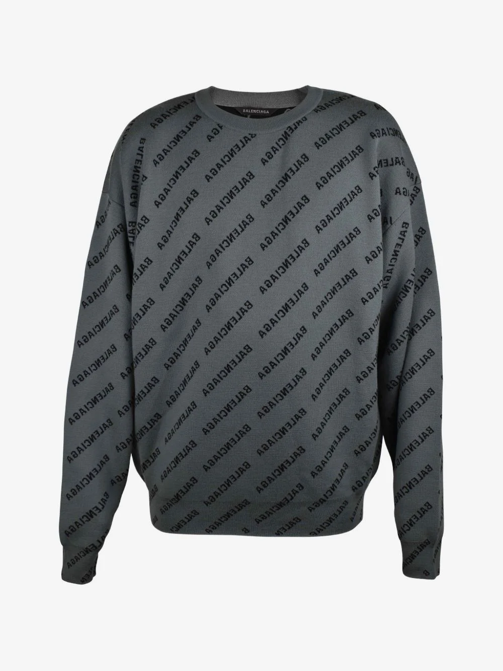 logo-print crew-neck jumper - 1