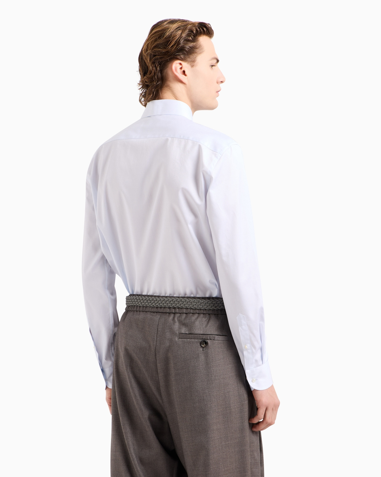 REGULAR-FIT SHIRT IN LUXURY STRIPED COTTON - 3