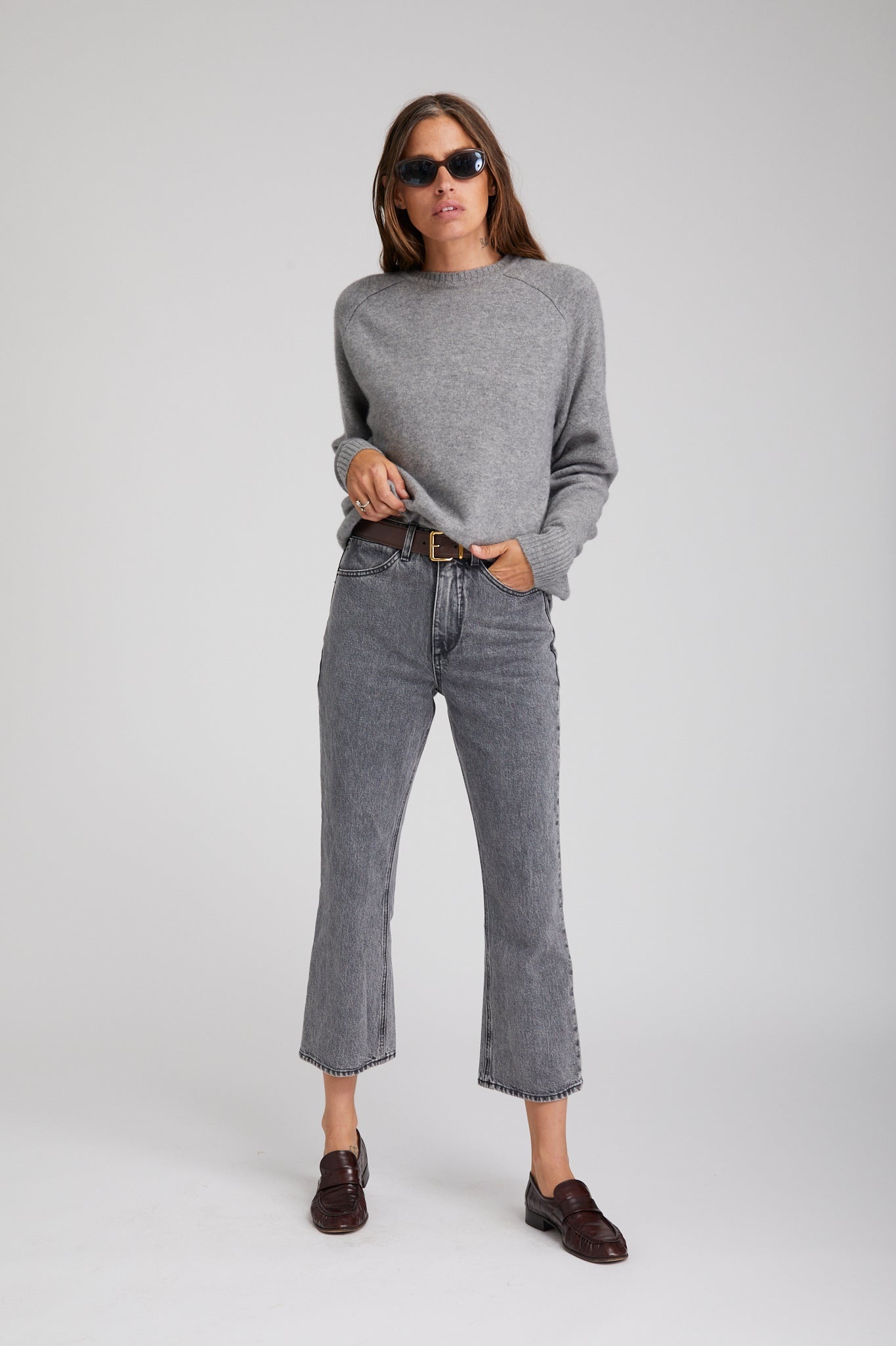 FRIDA CROP FLARE DENIM - 3