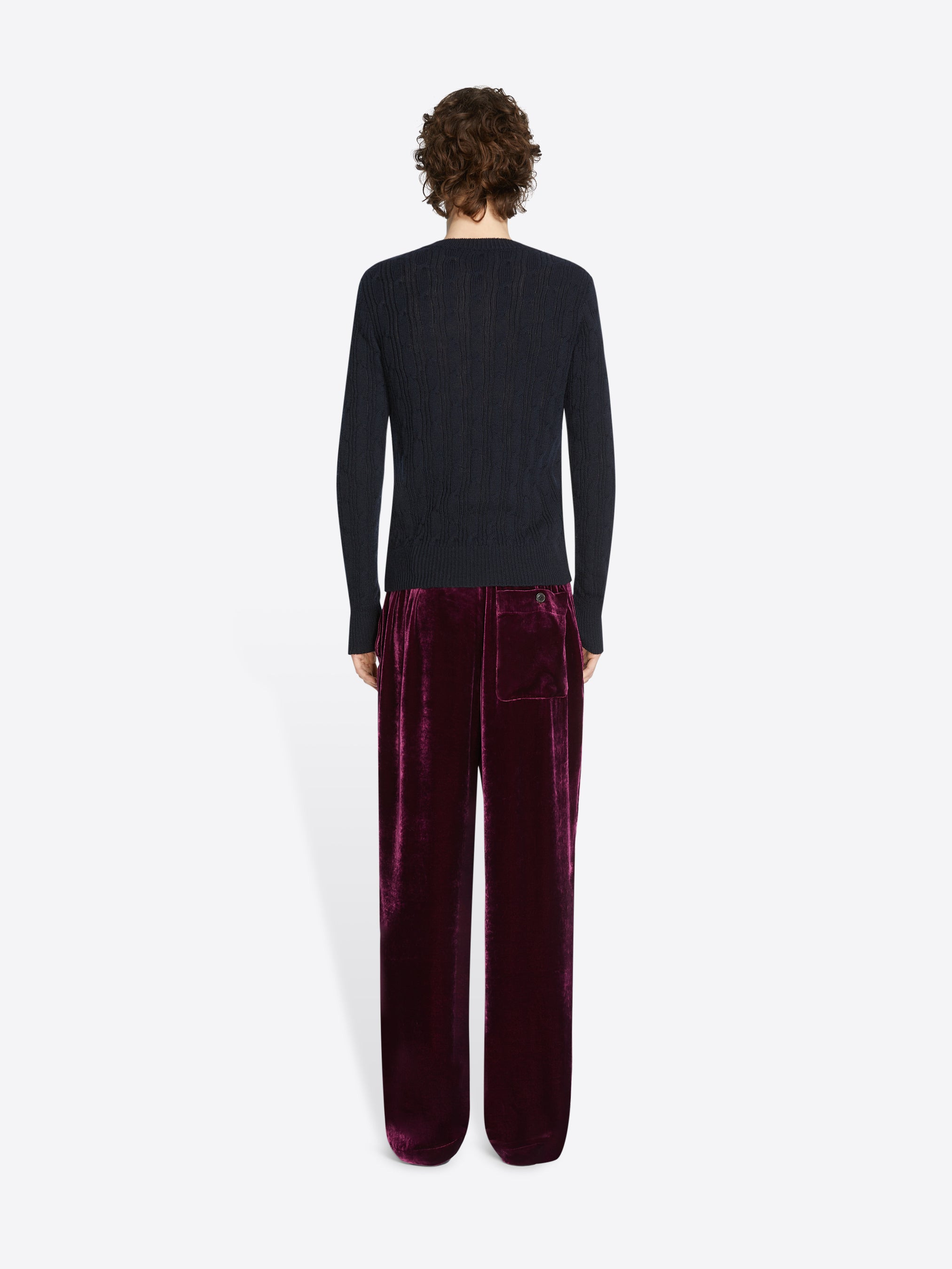 SILK VELVET PANTS - 4