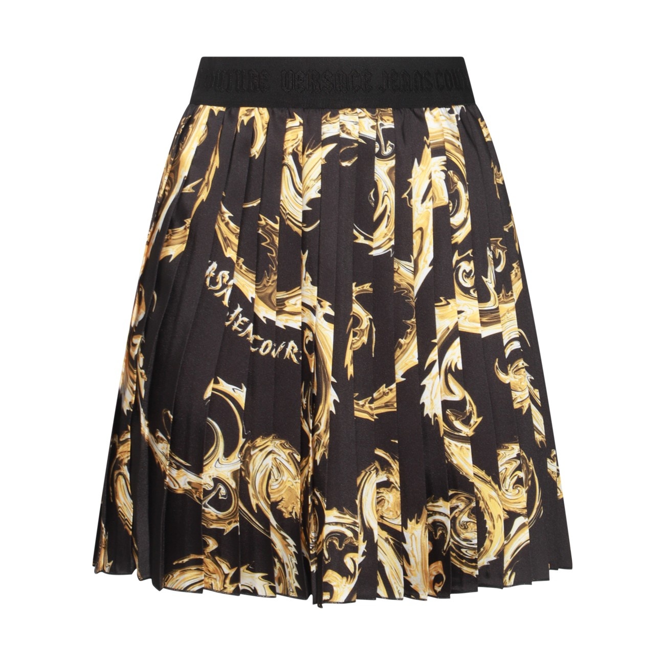 VERSACE JEANS COUTURE black and gold skirt | angelominetti