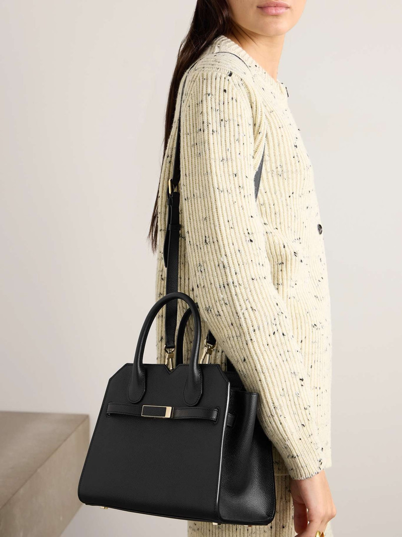 Milano mini textured-leather tote 6