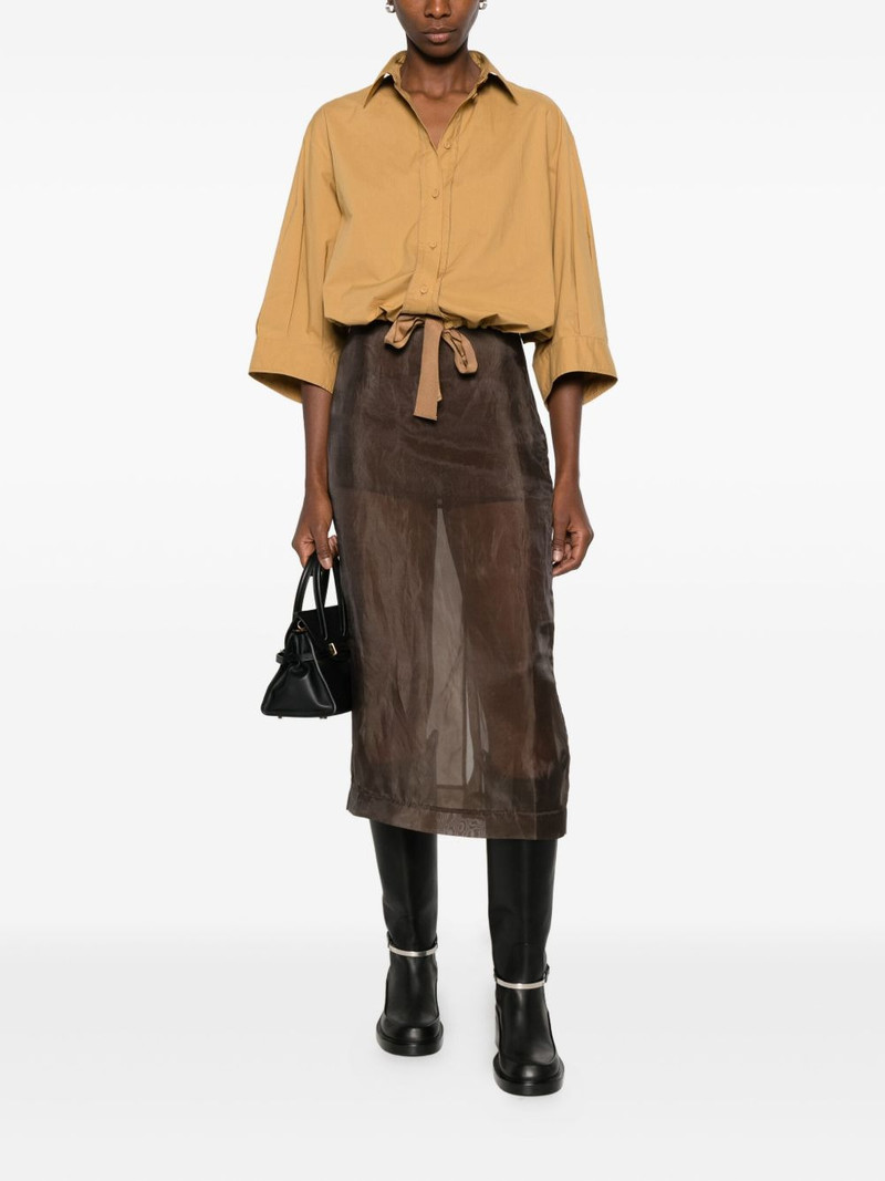 forte_forte tie-detail shirt outlook