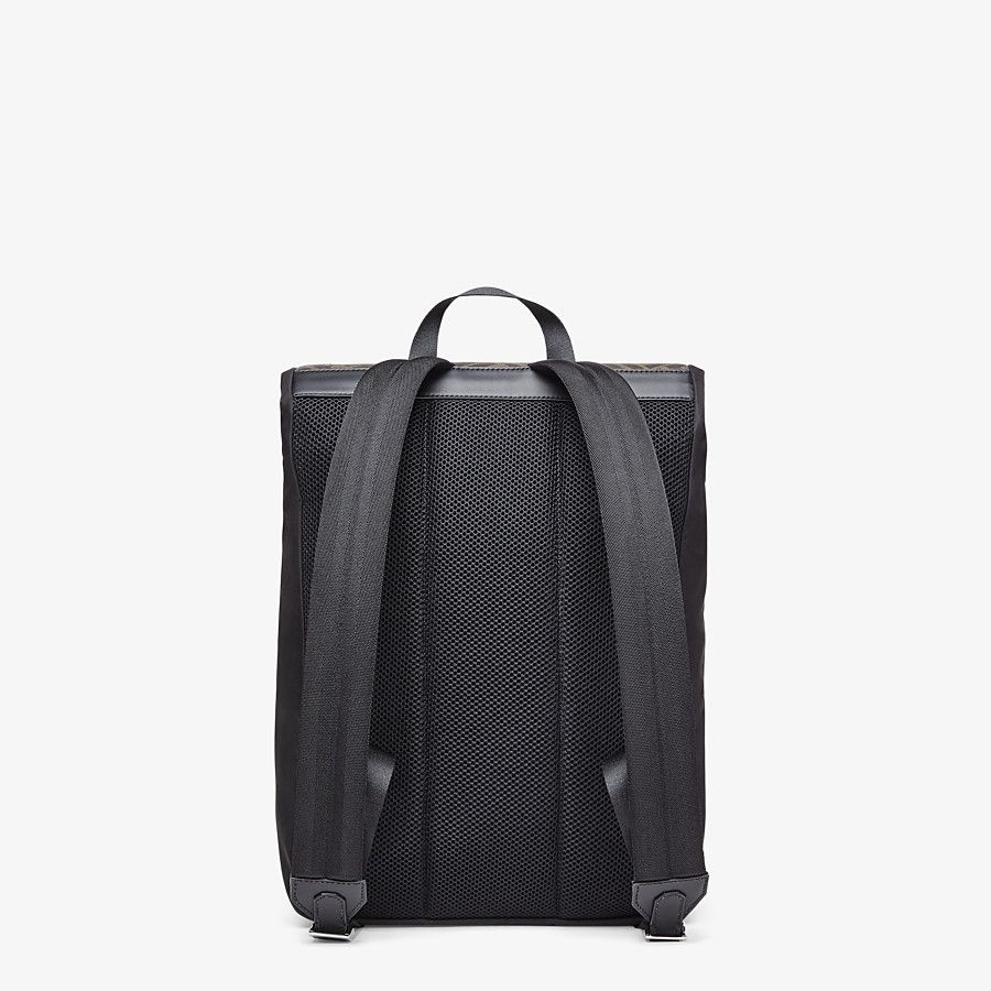 Black nylon backpack - 3