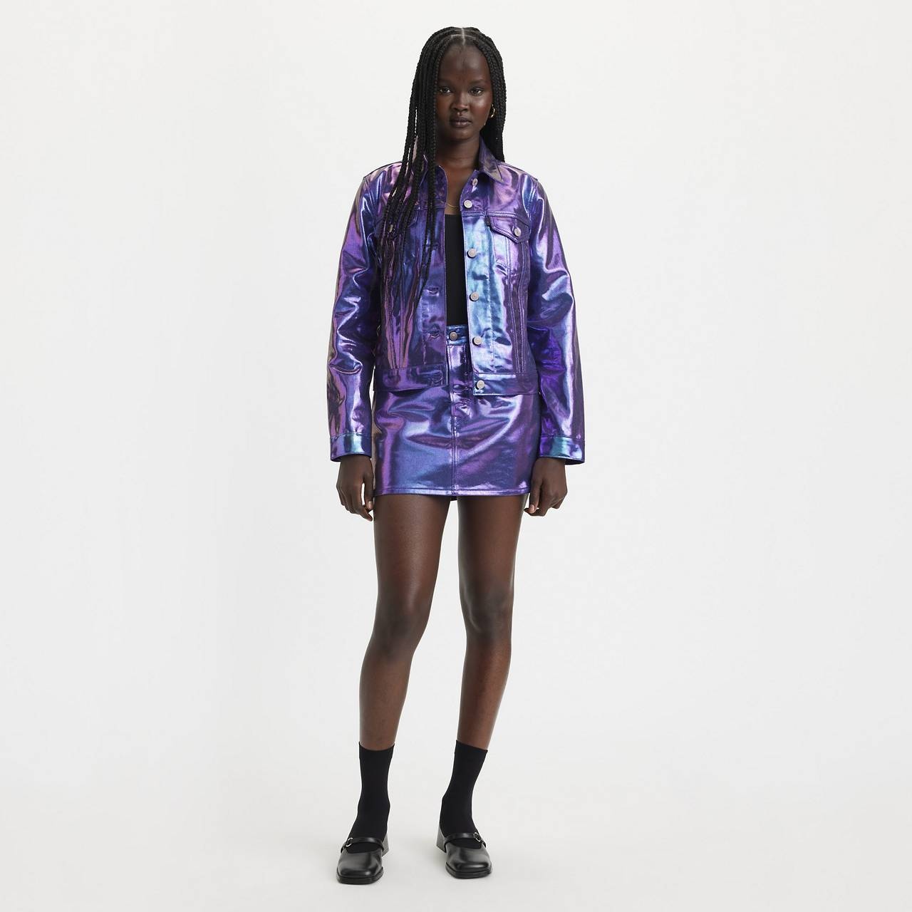 CANDY COATED PEARLESCENT ICON SKIRT - 2